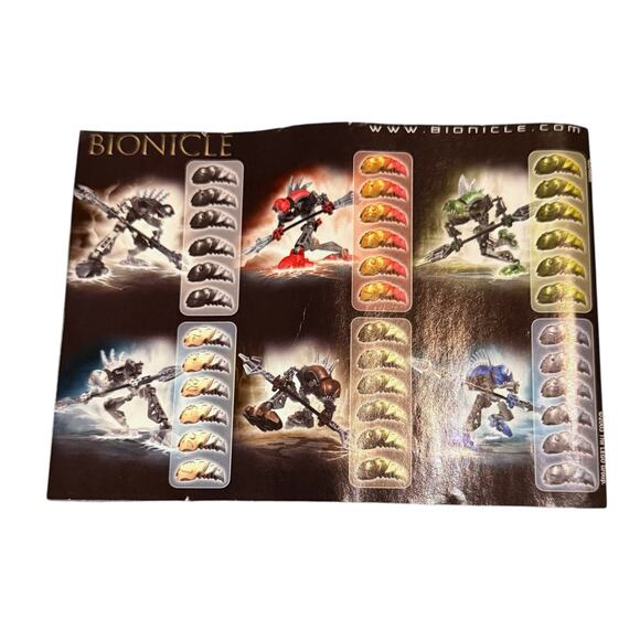 VTG LEGO BIONICLE Rahkshi Vorahk Black Gray 8591 Canister Complete DAMAGED Book - Picture 12 of 12